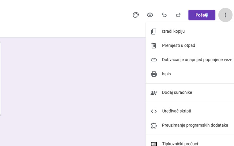 google obrazac dijeljenje
